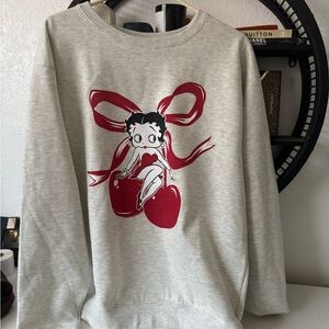 Betty Boop crew neck sweatshirt